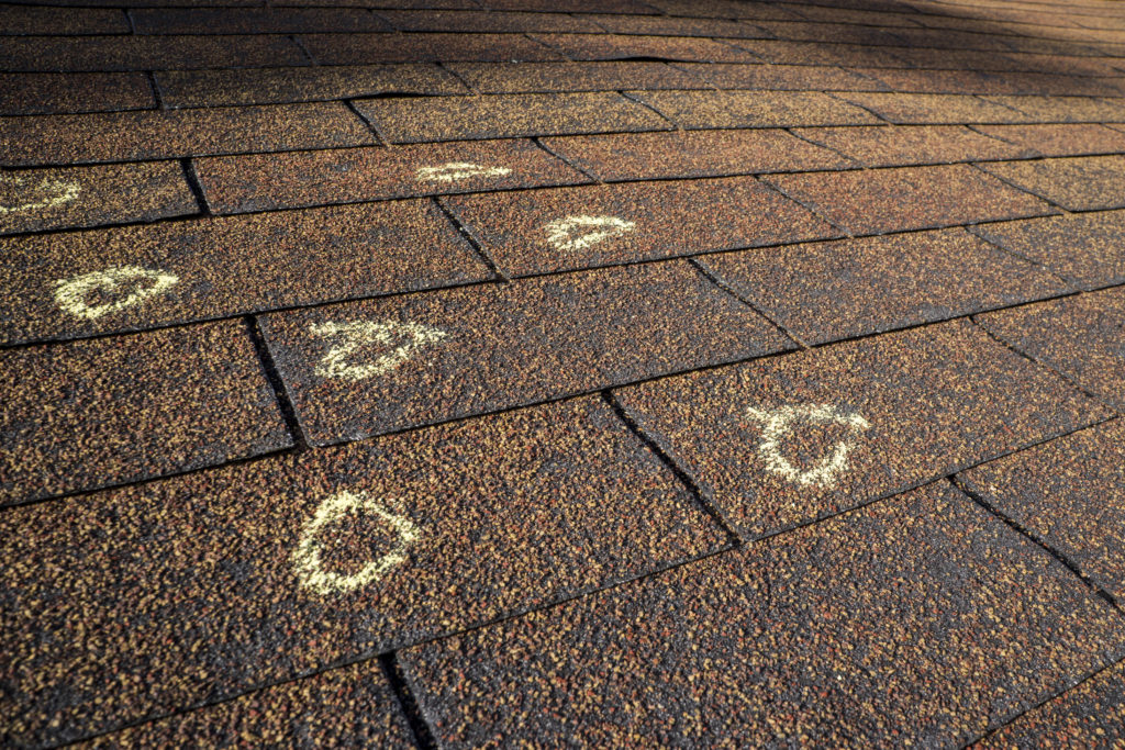 hail damage on roof