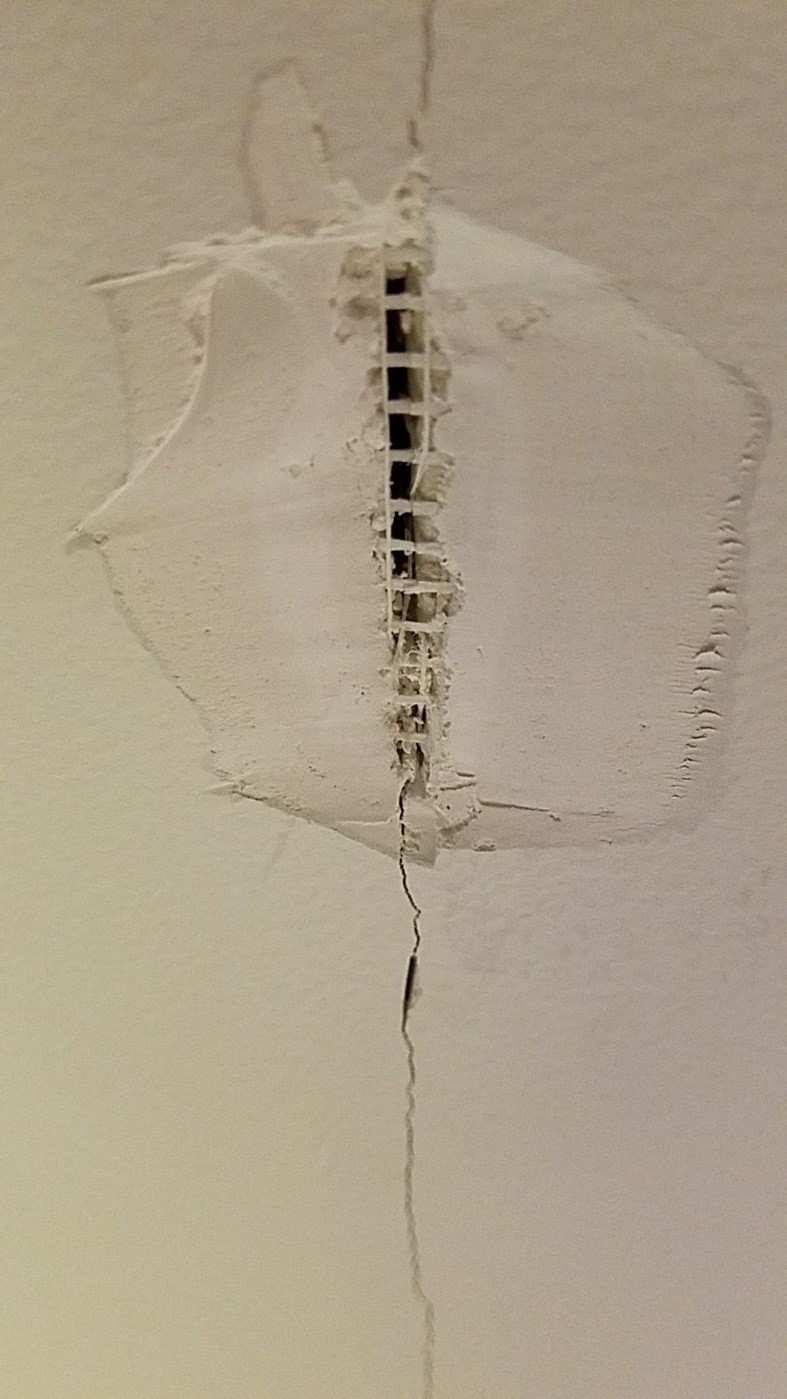 Failure to install sheetrock correctly