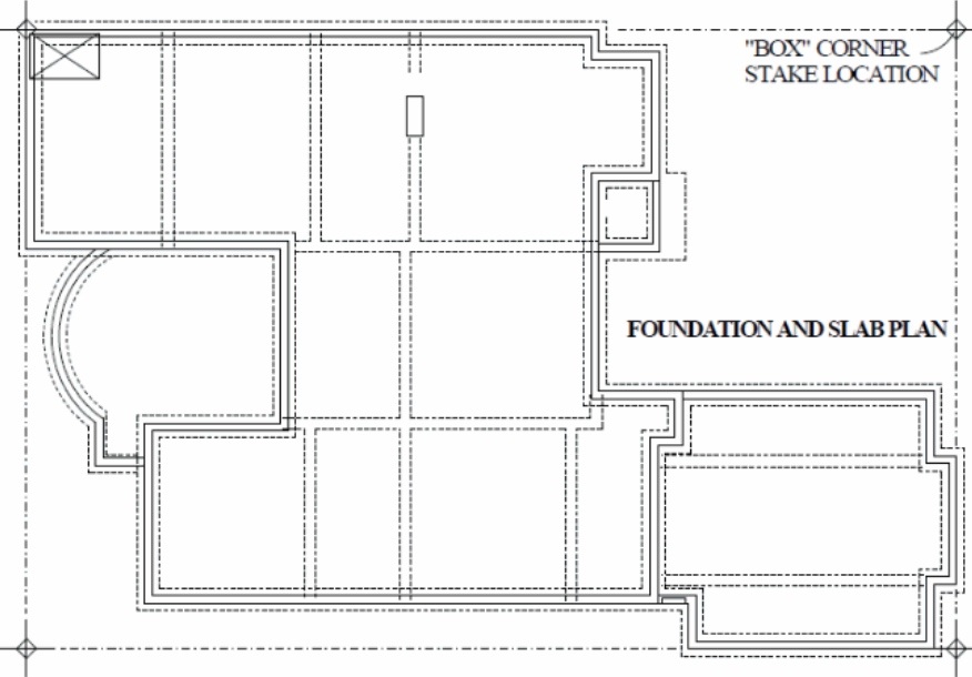 Foundation and slab plan