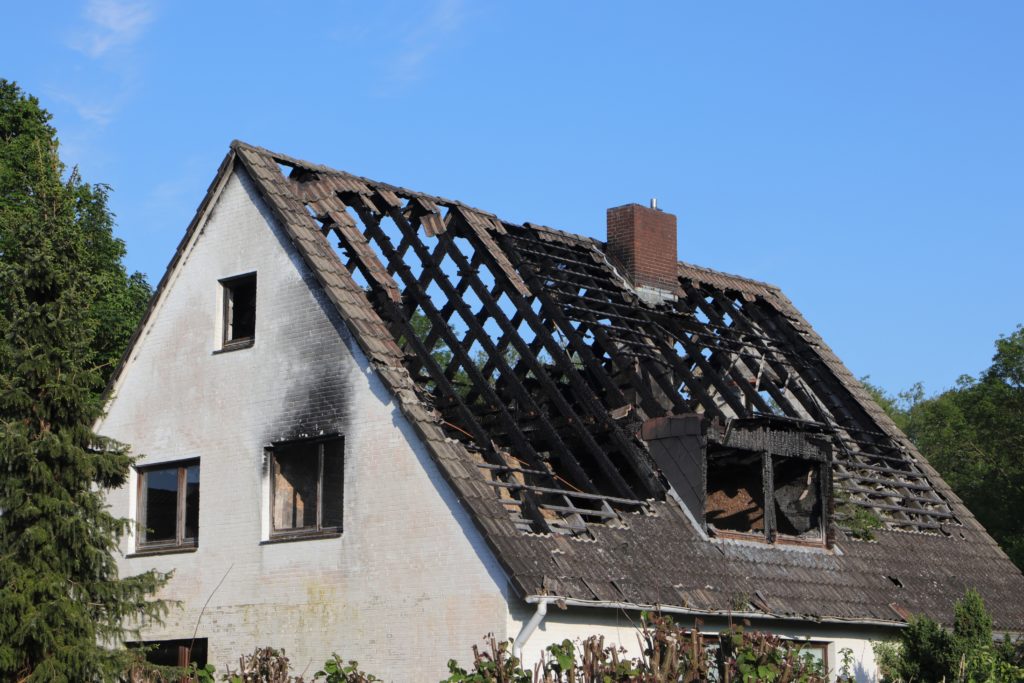 Severe fire damage to home. Will need a structural engineer to repair. 