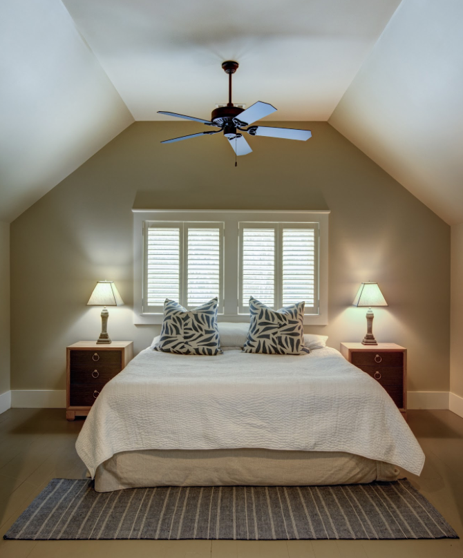 family room above the garage