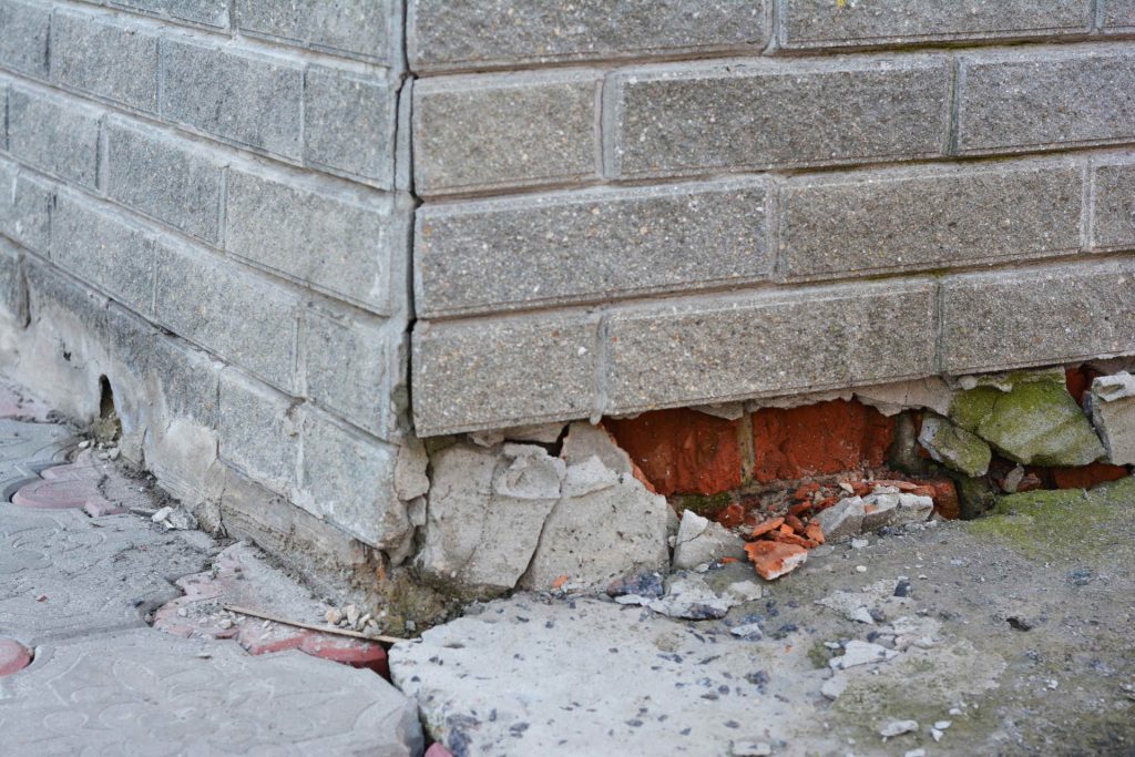 You can also tell if you need a foundation repair from the exterior.