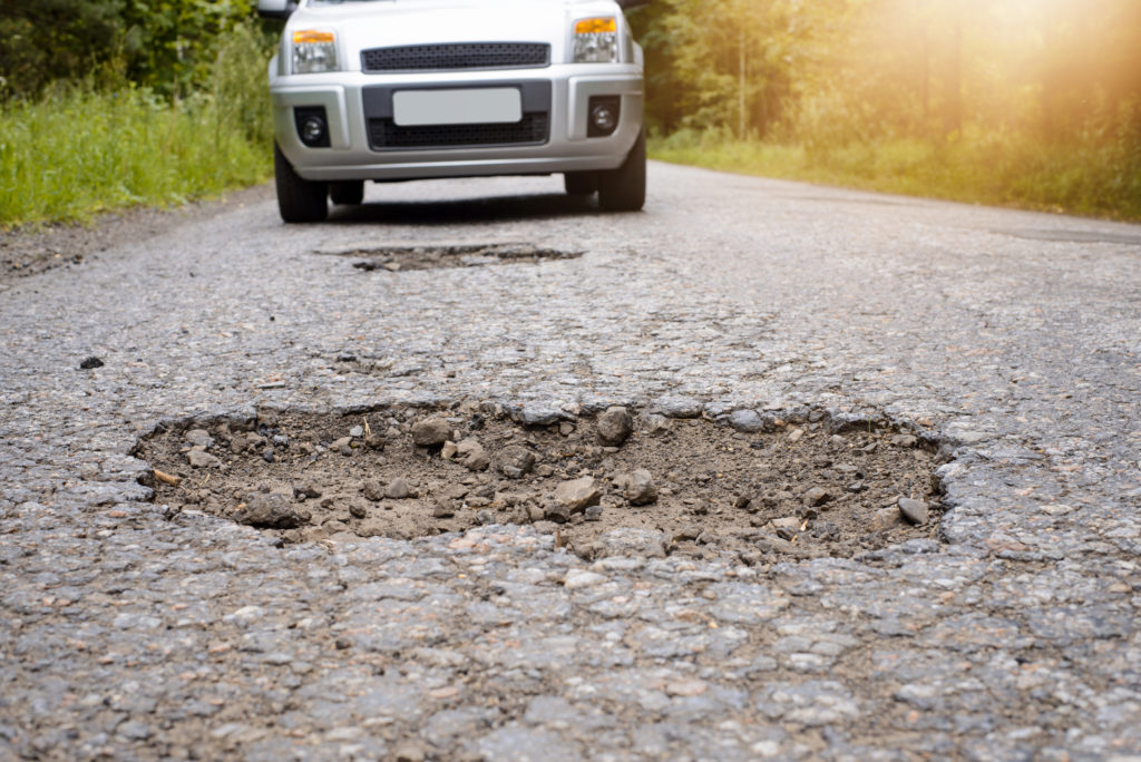 Driveways can also be affected by frost heave.