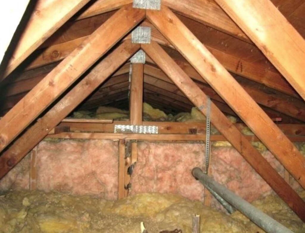 Trusses in the attic