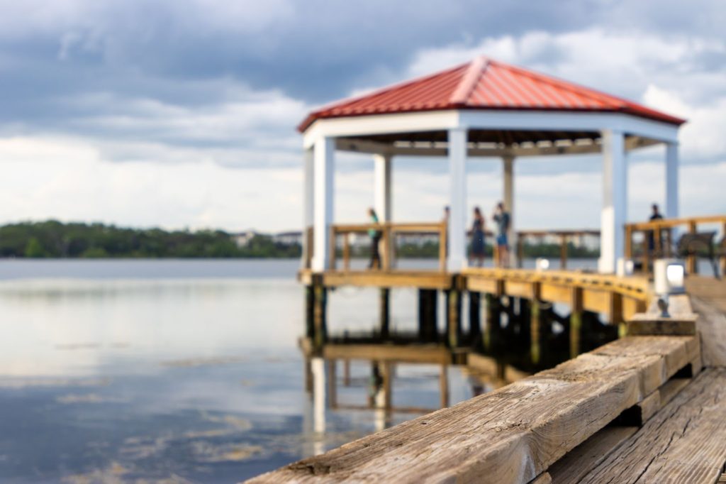 gazebo on water