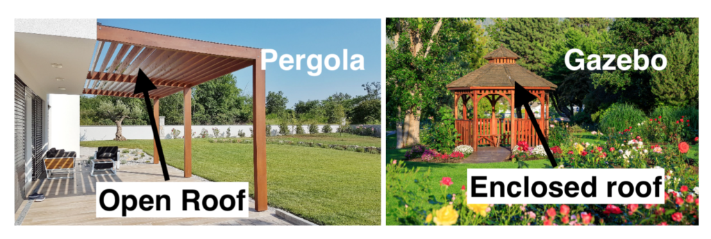 Pergola vs Gazebo