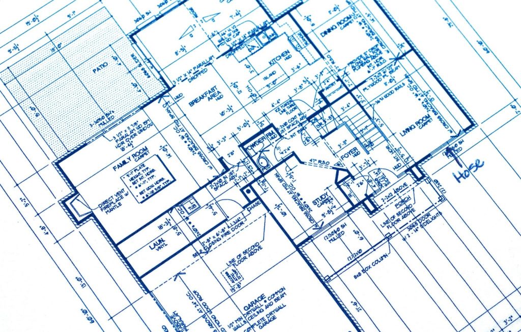 electronic plan with detailing 