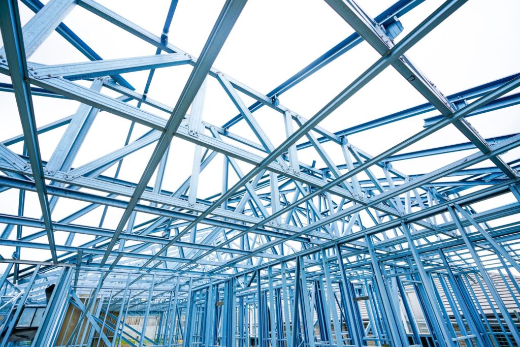 What are steel I beams used for