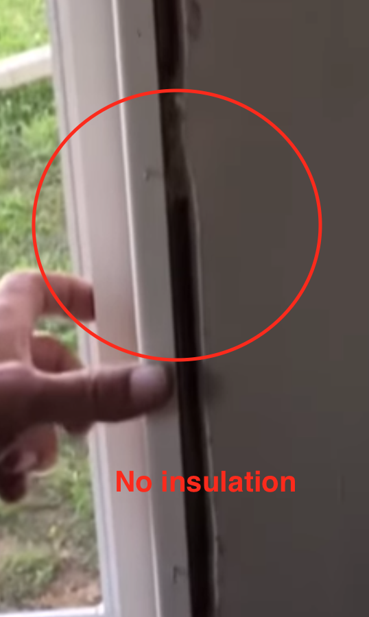 No insulation