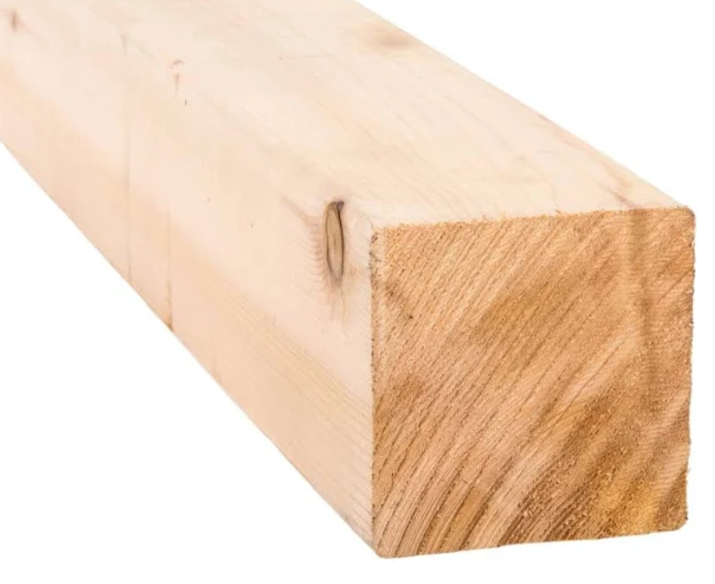 Example of cedar support beam
