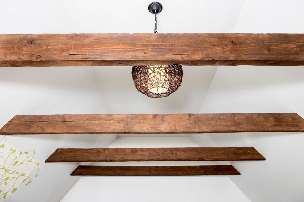 Example of decorative or “faux” wood beam