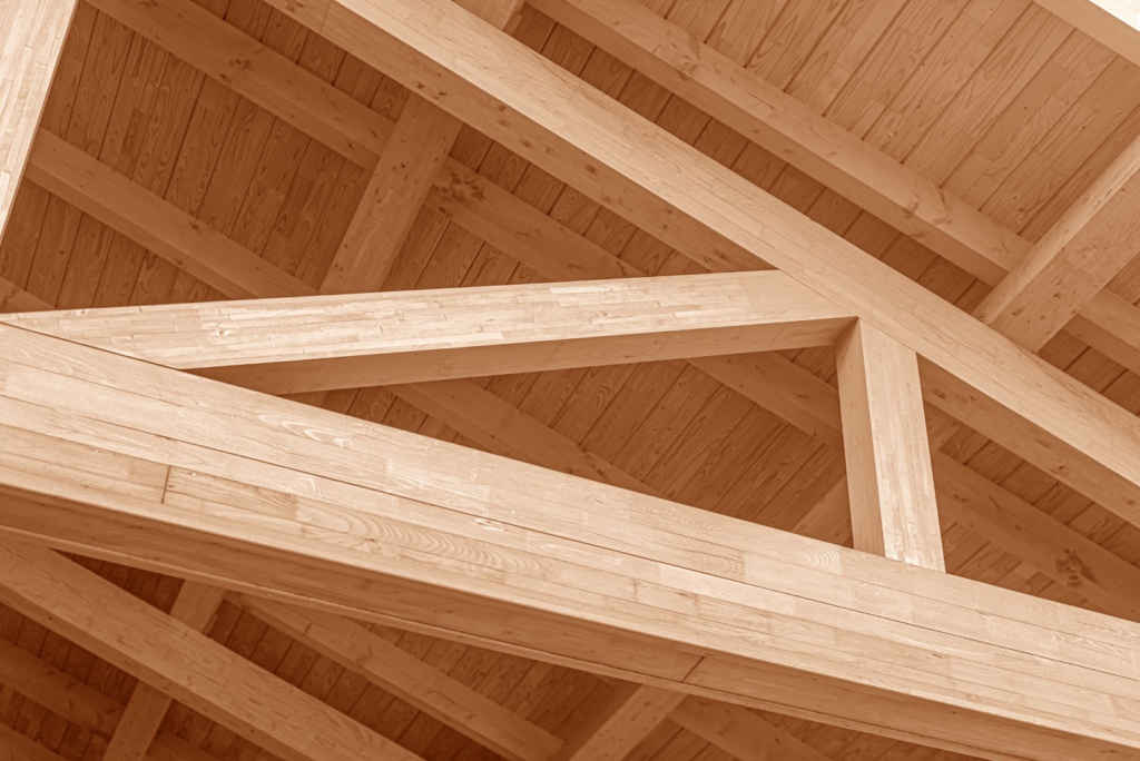 types of traditional wood used for support beams