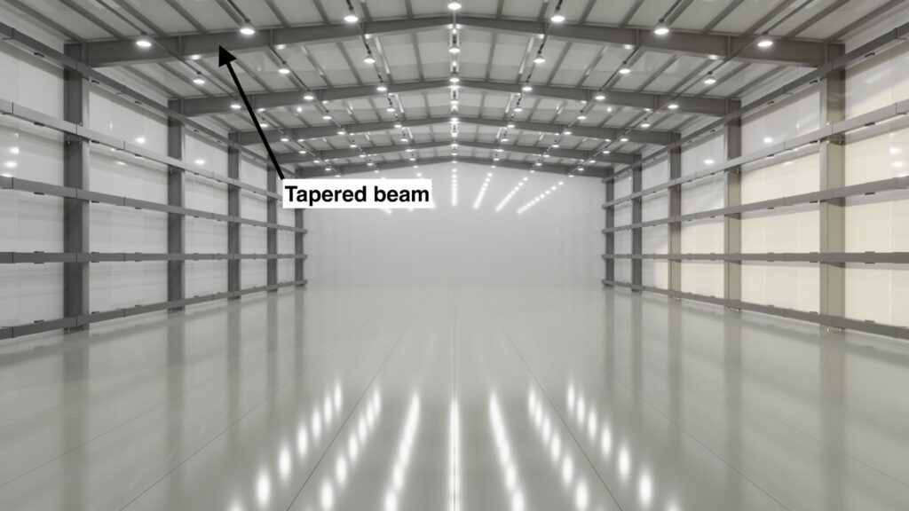 Tapered beam